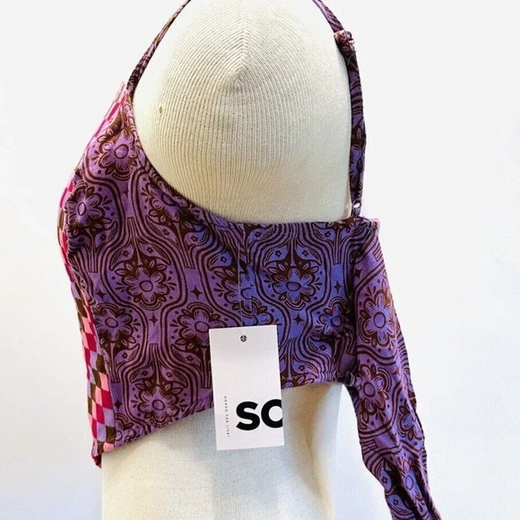 NWT SO GOODS FOR LIFE Juniors Sleeveless Straps Pullover Crop Tank Top Size M - Picture 7 of 10